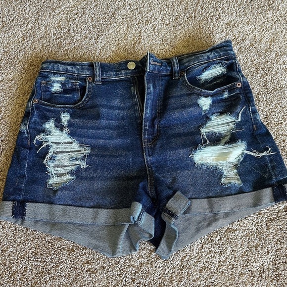 American eagle stretch jean shorts • Size 10 • $30 - Picture 1 of 1